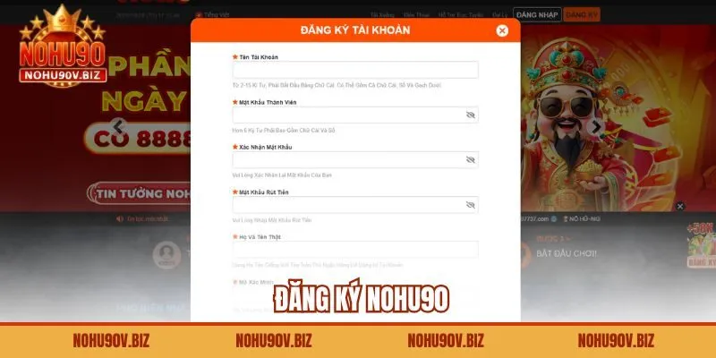 Đăng Ký Nohu90